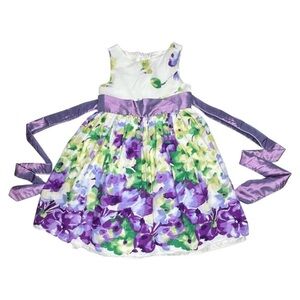 Kid’s Dream Lavender‎ Floral Print Dress